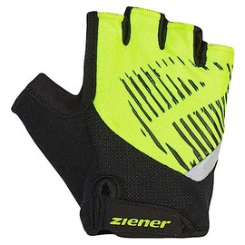 Ziener Kids Cull Cycling/Mountain Bike/Cycling Gloves | Short Finger - Breathable/Cushioning, Poison Yellow, L