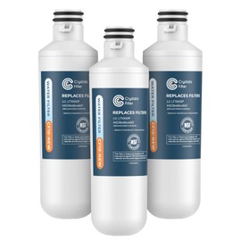 Crystala Filters LT1000PC Refrigerator Water Filter, Water Filter ADQ747935 Compatible with LT1000PC, LT1000PC/PCS, LT-1000PC, MDJ64844601, ADQ747935, ADQ74793504 Water Filter (3 Pack)