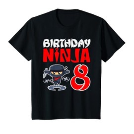 Birthday Ninja for 8 year old little Ninja 8th Birthday T-Shirt
