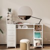 NinPeen Manicure Table Nail Desk for Nail tech with Drawers