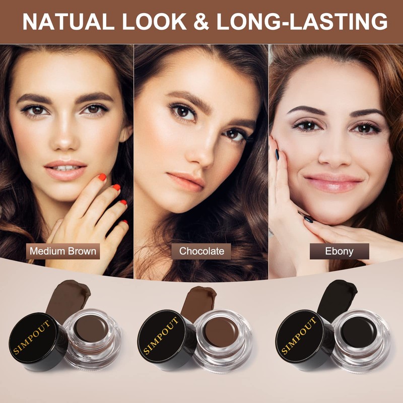 Eyebrow Stamp Stencil Kit for Beginner - Simpout Eye Brow