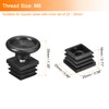 uxcell 8Pcs Inserts for Square Tubes with Leveling Feet, for