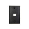 Networx Keystone Wall Plates (1 PORT, BLACK)
