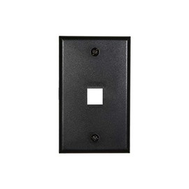 Networx Keystone Wall Plates (1 PORT, BLACK)