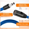 E Scooter Lock Double Security 2 Pieces Steel Cable Durable
