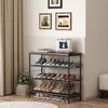 INGIORDAR Shoe Rack Organizer 5 Tier Metal Organizer Shelf with