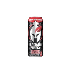 Gladiator Energy Gladiator Energy Drink, Sugar-Free, 12 Pack, Strawberry Watermelon, 12oz Cans, with Creatine, BCAA, and 250mg Caffeine