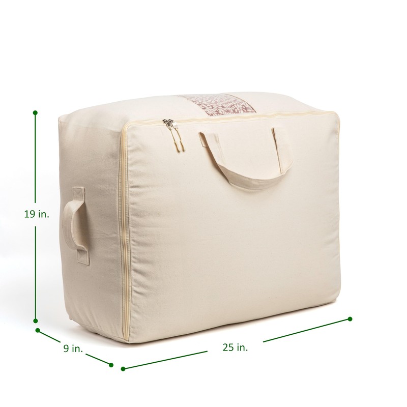 Soft Canvas Storage Bags with Zipper. Thick Breathable, 1pc King/Queen