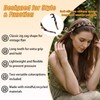 Axewqn 2 Pcs Silicone Headband for Women, Non-Slip Flexible Hairbands