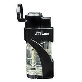 Jetline Phantom Single Jet Flame Cigar Lighter - Black