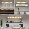 8 Light Modern Vanity Wall Sconce 52\" Golden Finish with