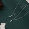 CAROVO Initial Necklaces for Women, Dainty Silver Letter W Initial