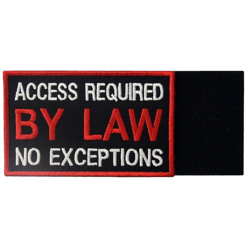 Service Dog Patch Vests/Harnesses Access Required By Law No Exceptions