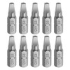 sourcing map 10pcs Square Head Screwdriver Bits 1/4" Hex Shank