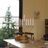 Nine Branch Electric Chabad Judaica Chanukah Menorah with LED Candle