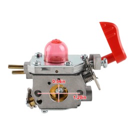 AUTOKAY 545081857 Carb Carburetor with Air Filter Fuel Line Kit Fit for Zama C1U-W43 C1U-W43B C1U-W43C Poulan BVM200FE Carb Craftsman 25CC Leaf Blower Parts