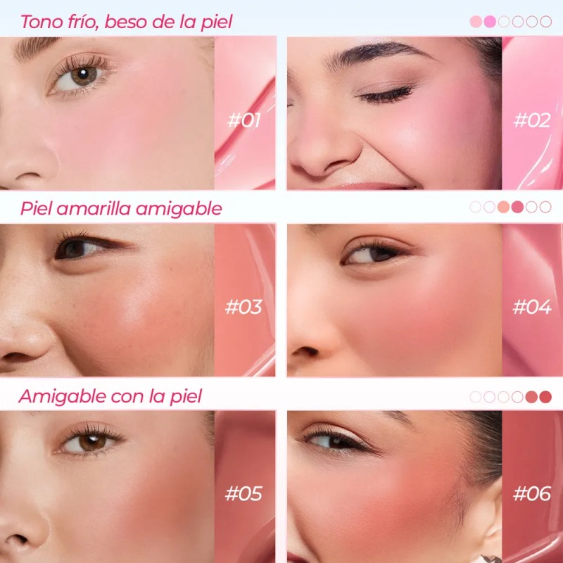 Sace Lady Rubor Líquido Serum Waterproof Maquillaje Multifun 03