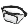 Riñonera Transparente, Riñonera Transparente PVC Multifuncional para Salidas Diarias (Negro)