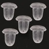 Respaldos de Aretes de Silicona Transparente 500 Piezas