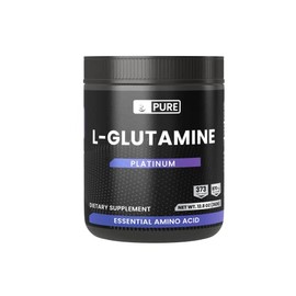L-glutamina en polvo (12 onzas), aminoácido, músculo*, resistencia*, energía*, sin aditivos ni rellenos