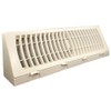 TruAire Plastic Baseboard Register (15" White) - Modern Vent for