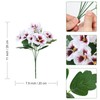 SOMYTING Artificial Pansies Flowers Outdoor 10 Bundles Faux Flowers UV