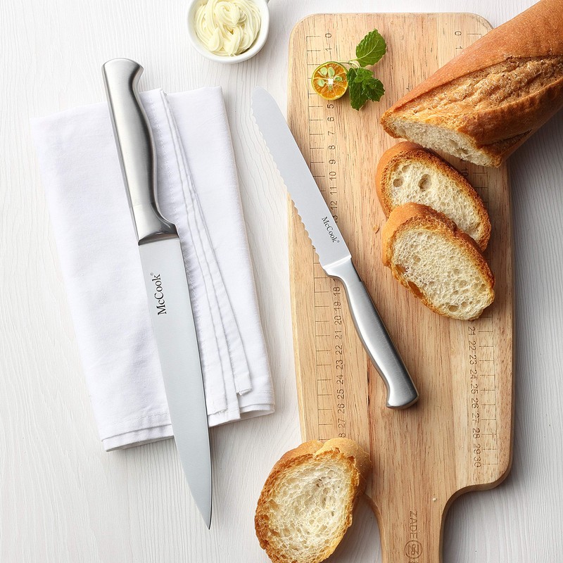 McCook® Knife Sets, German Stainless Steel Knife Block Sets with