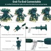 Meteds 6Ftx4Ft LED Christmas Net Lights Green Wire,Connectable UL Certified
