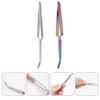 FOMIYES 2Pcs Nail Shaping Tweezers Pinch Nail Tool Stainless Steel