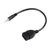 3.5mm Male Audio AUX Jack to USB 2.0 Type A