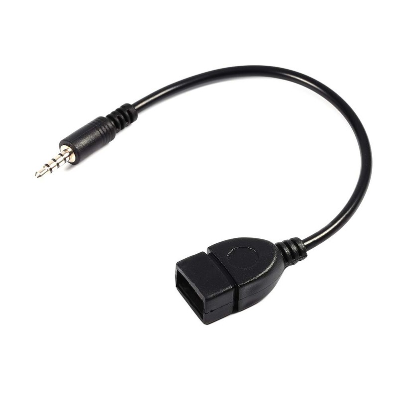 3.5mm Male Audio AUX Jack to USB 2.0 Type A