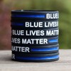 SayitBands XL 9 Inch Blue Lives Matter Wristband with Thin
