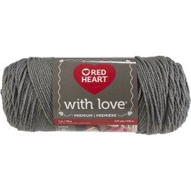 Red Heart Love Yarn-24/Pk-Pewter, 24/Pk, Pewter 24 Pack