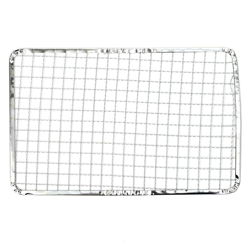 【TFS】 Disposable Grilling Net, Square Mesh, Rectangular Shape, 11.0 x