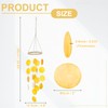 sourcing map Capiz Wind Chimes, 35" Outdoor Seashell Hanging Beach