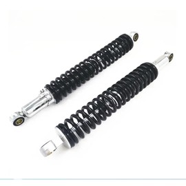 Hegeiis 400mm 15.75 inch 7mm Spring Universal Motorcycle Shock Absorber Rear Suspension ATV Quad Scooter Dirt Bike For XL185 XL125 RM125 JH125L JH150 125GY Black