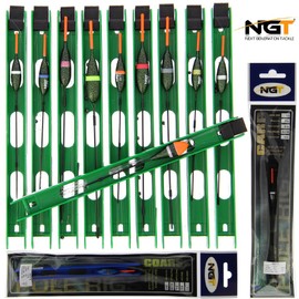 NGT 10 x Deluxe Pole float Rigs Match Fishing Tackle Barbless Pre- Made Fishing Accessories Fishing Tackle Fishing Floats