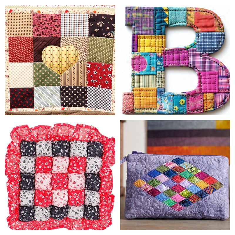 50 Cotton Fabric Squares 10x10cm - Precut Patchwork Material for