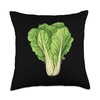 Romaine Lettuce Anime Throw Pillow