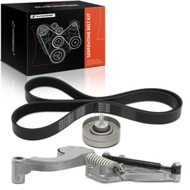 A-Premium Engine Serpentine Belt Drive Kit Compatible with Mini Cooper 2002 2003 2004 2005 2006 2007 1.6L, Supercharged Only
