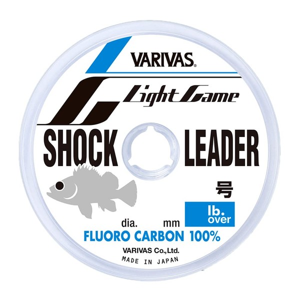 VARIVAS Light Game Shock Leader, Fluorocarbon, 30 m, 0.8 lb (3 lb.over)