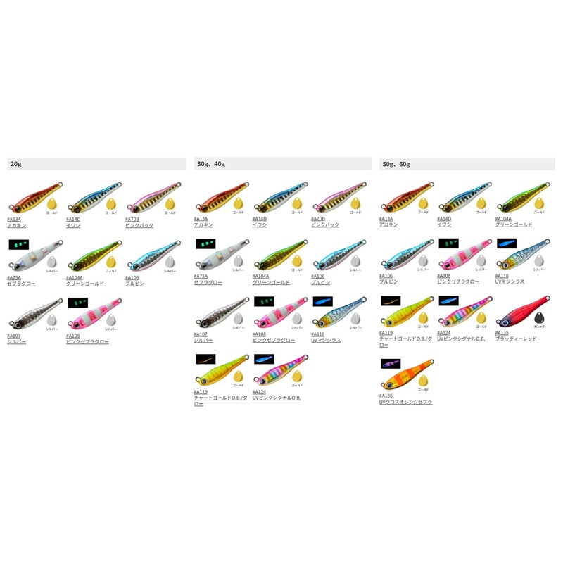 Cormoran Metal Magic TG Fishing Lure, 1.1 oz (30 g),