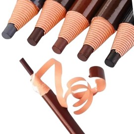 3 Lapiz Plumón Para Ceja Microblading Aspecto Narutal Delgado resistente al agua para maquillaje profesional, dibuja pelos de cejas naturales y rellena en áreas (#2 CAFE CLARO)