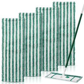 4 Pack Microfiber Mop Heads for Libman Microfiber Floor Mop, Mop Pads Refills for Libman Mop Head Replacement, Reusable & Washable Pads for Multi-Surface Floors, Wet & Dry Cleaning Pad