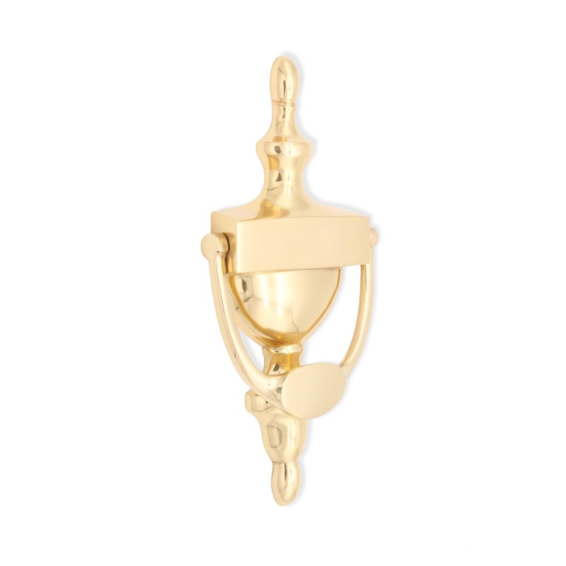 8" Victorian Urn Style Solid Brass Door Knocker - 6