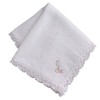 Sofisti Initial Lace Towel Handkerchief White Lady Ladies Hand Towel