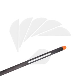 YLS Arrows Vanes 2 inch Plastic Arrow Vane TPU Fletchings for DIY Arrow Archery Bow White 50PK