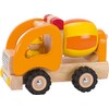 goki 55926 Solid Wood Concrete Mixer Figure, Robust Construction Vehicle