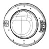 Ge WH46X28348 Washer Door Assembly Genuine Original Equipment Manufacturer (OEM)