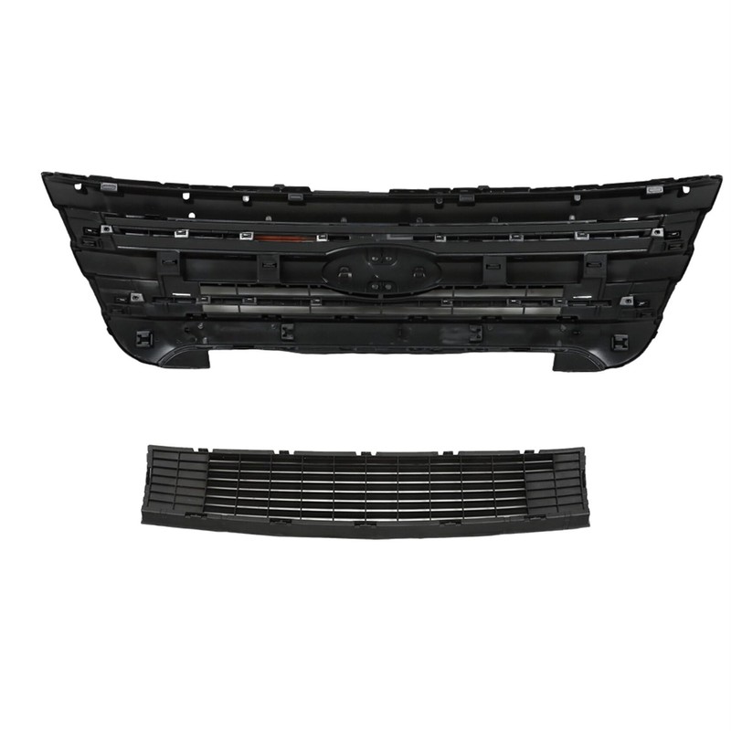 ANTUKO Front Grille Grill Covers Insert Gloss Black Upper and